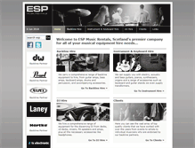 Tablet Screenshot of esp-musicrentals.co.uk